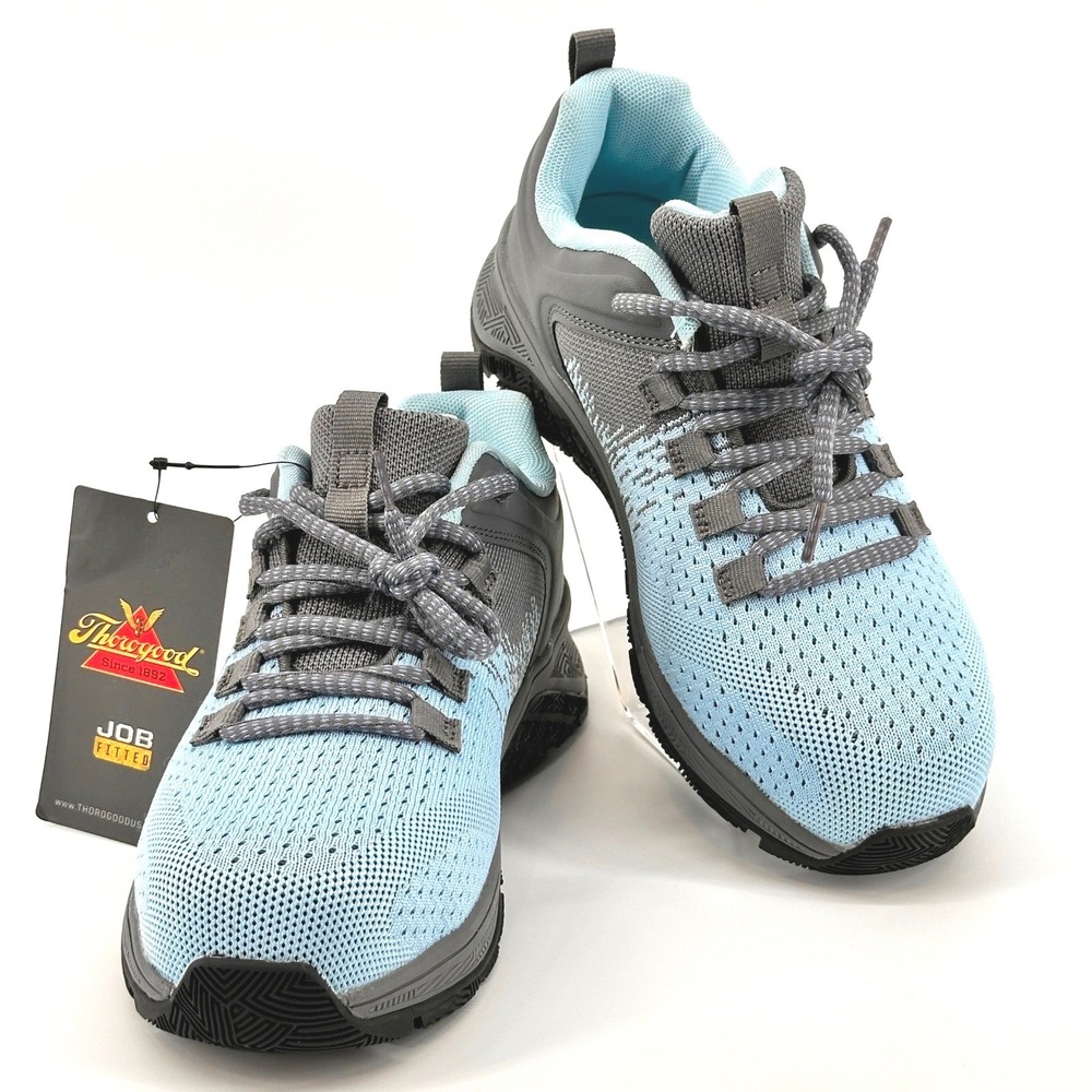 Thorogood Work Shoes Women 7M Blue New With Imperfections 509-0100 Safety Toe EH